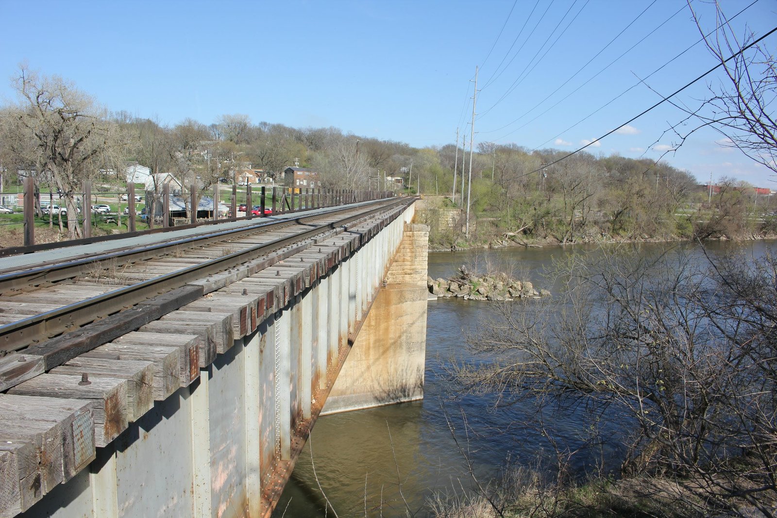 Looking east